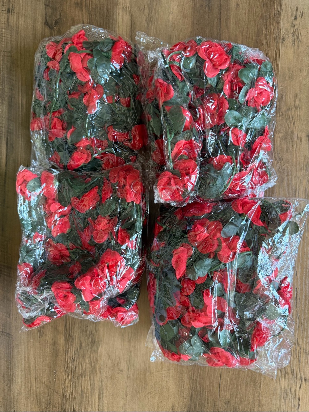 Flower Garland Rose Vines 7 Strands 66Ft Flowers Vines for Decor.